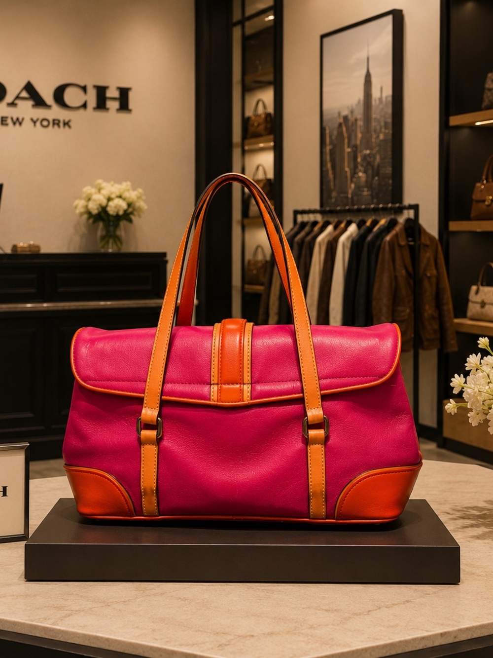 Coach Y2K Vintage Limited Edition Hampton Satchel production number (0081-1000) - Picture 2 of 7